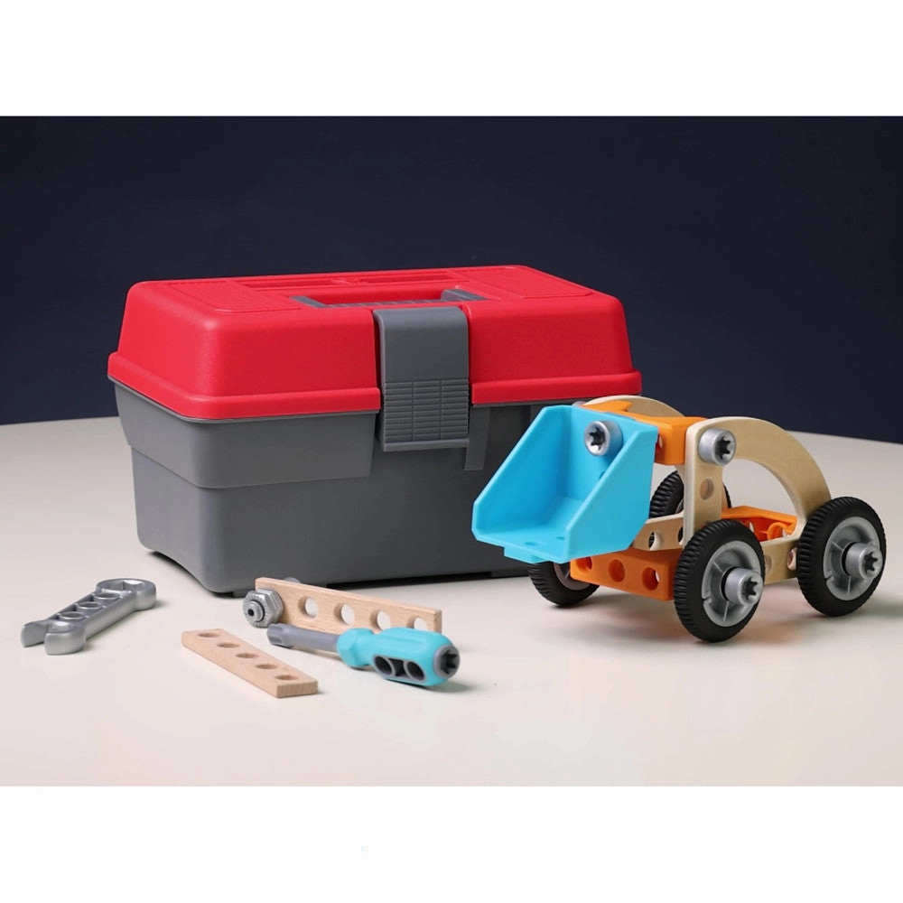 Hape Junior Inventor Build 'N' Drive Car Set - 37pcs