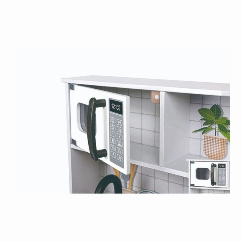 Hape Promo Kitchen Playset With Light & Sound (Open/Close Micro-Wave Oven)
