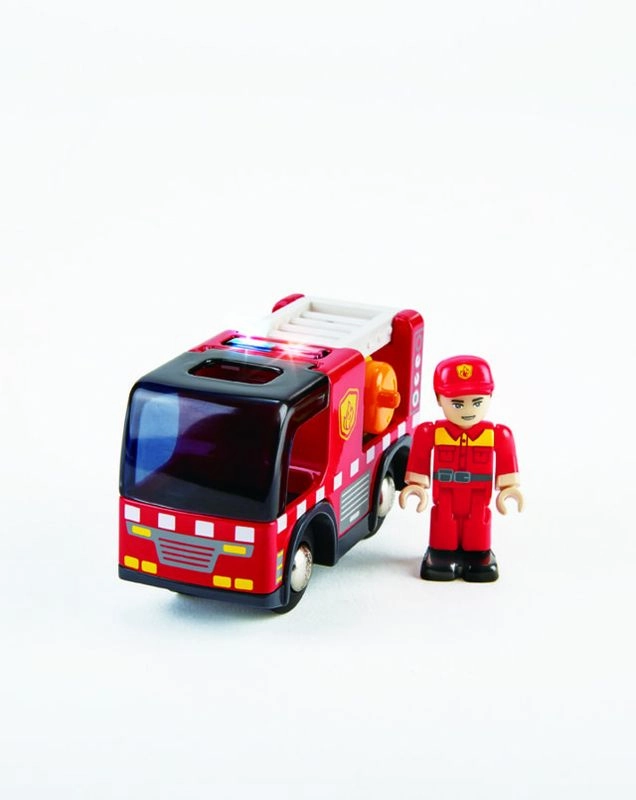 Hape Railway Fire Truck With Siren