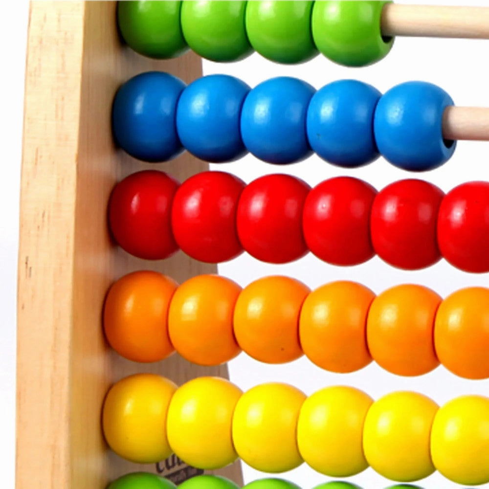 Hape Rainbow Bead Abacus - Colorful Wooden Counting Toy