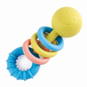 Hape Rattling Rings Teether  Pastel Joy