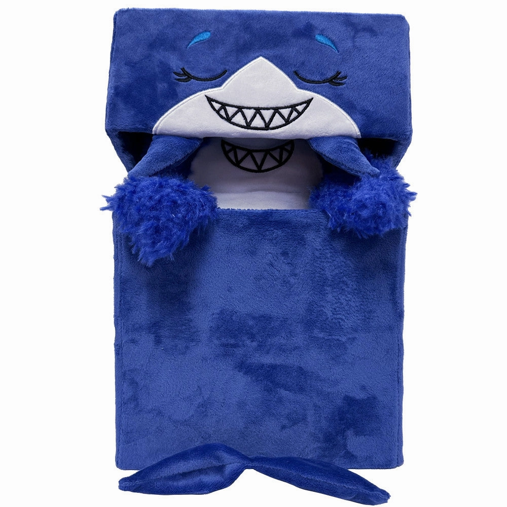 Happy Nappers Adorable Storables 15-inch Plush Shark - Blue & White