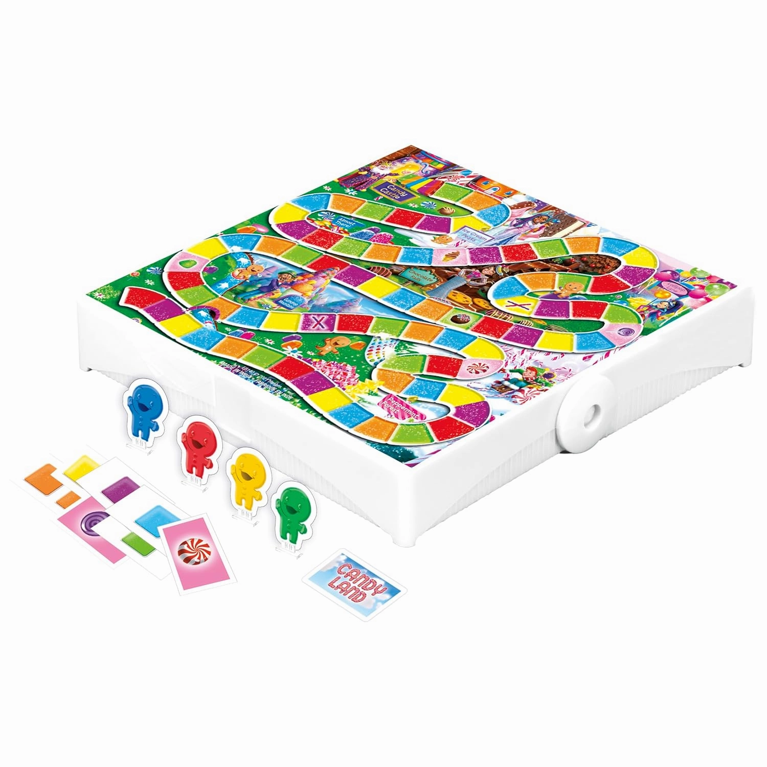 Hasbro Gaming Candyland Grab and Go Portable Travel Game for 2-4 Players Ages 3 and Up