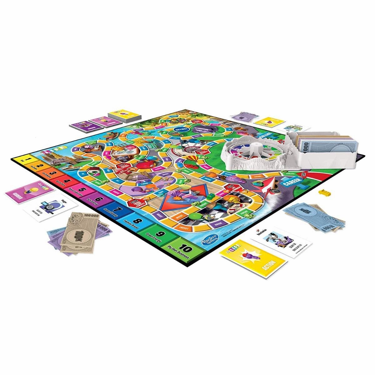 Hasbro Gaming The Game of Life Classic Game, Family Board Game for 2 to 4 Players, for Kids Ages 8 and Up