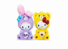 Hello Kitty X Care Bears 10 inch Plush Duo - Funshine & Share Bears