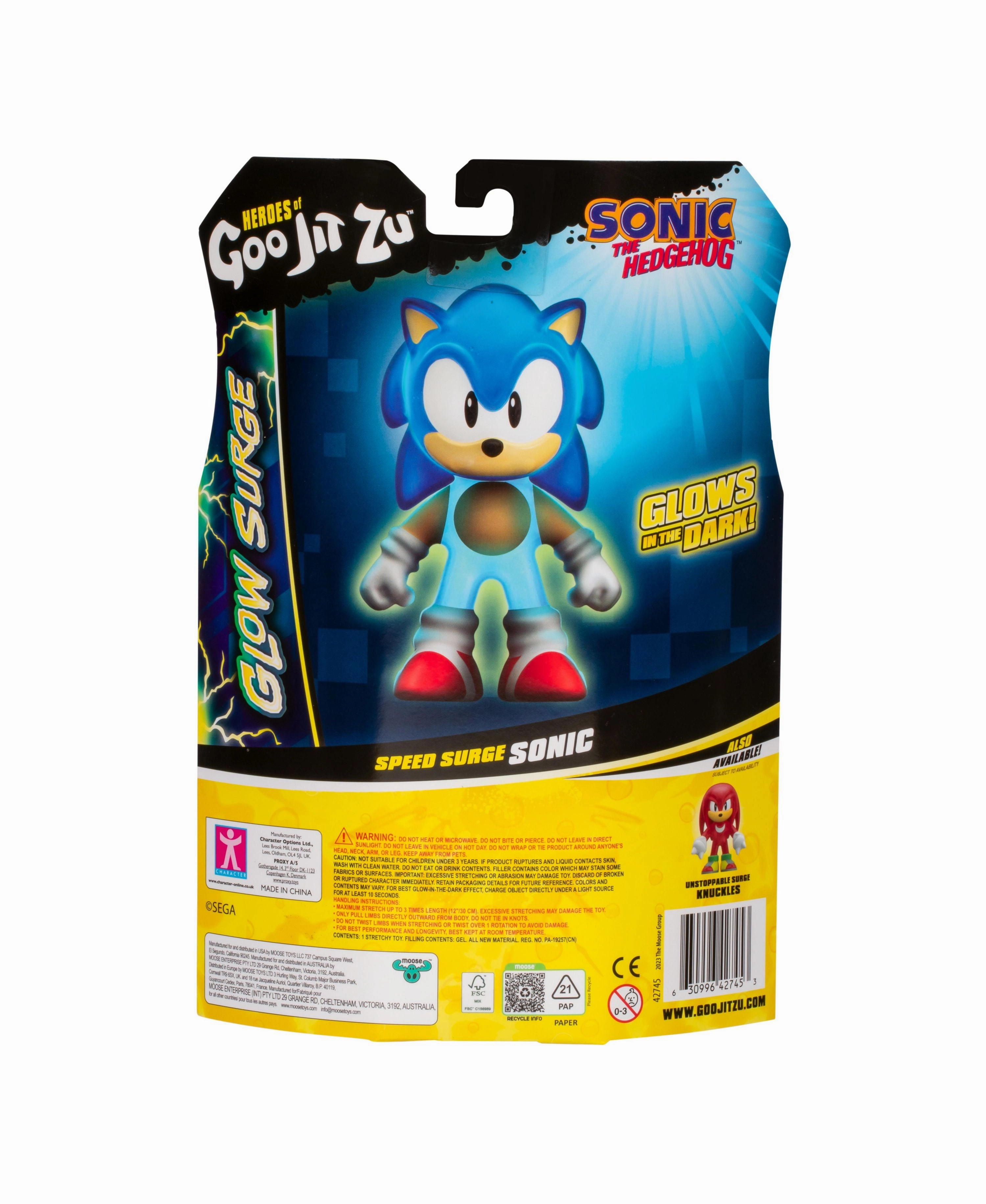 Heroes of Goo Jit Zu Speed Surge Sonic S4 Stretchy Toy