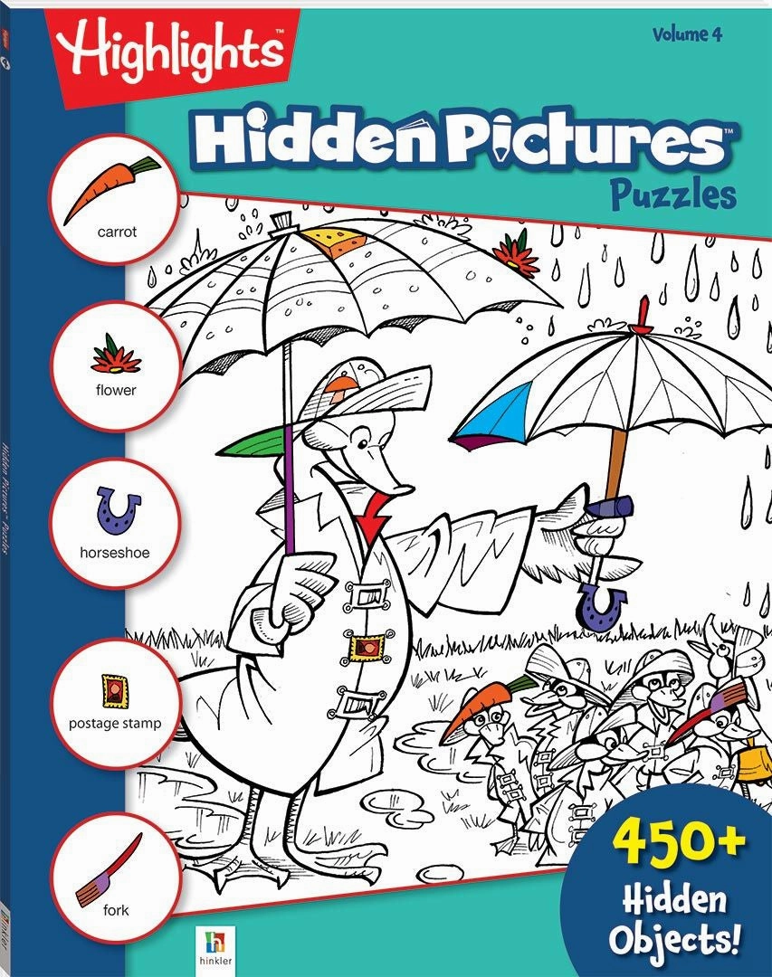 Hinkler Highlights Hidden Pictures Colouring Book Volume 4