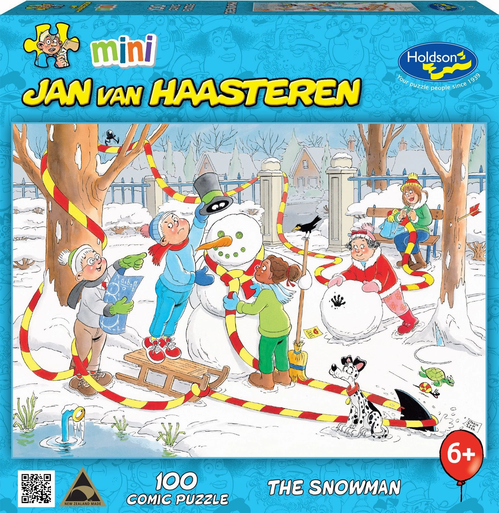 Holdson Mini Jan Van HAAsteren The Snowman 100 Piece Comic Puzzle