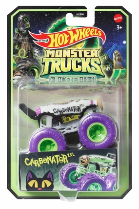 Hot Wheels 1:64 Glow In The Dark Monster Trucks Carbonator Xxl