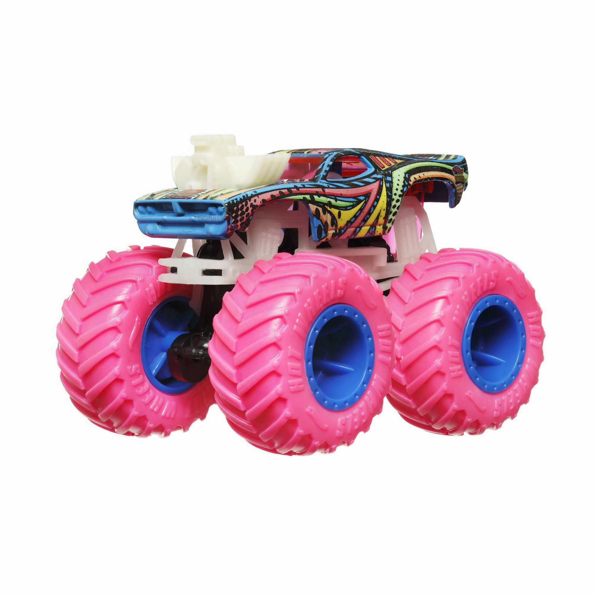 Hot Wheels 1:64 Glow In The Dark Monster Trucks Rodger Dodger