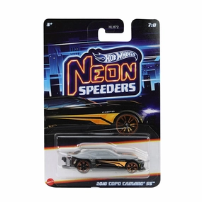 Hot Wheels Neon Speeder 2025 Edition 1:64 Scale 2018 Copo Camaro SS Die-Cast Vehicles For Ages 3 