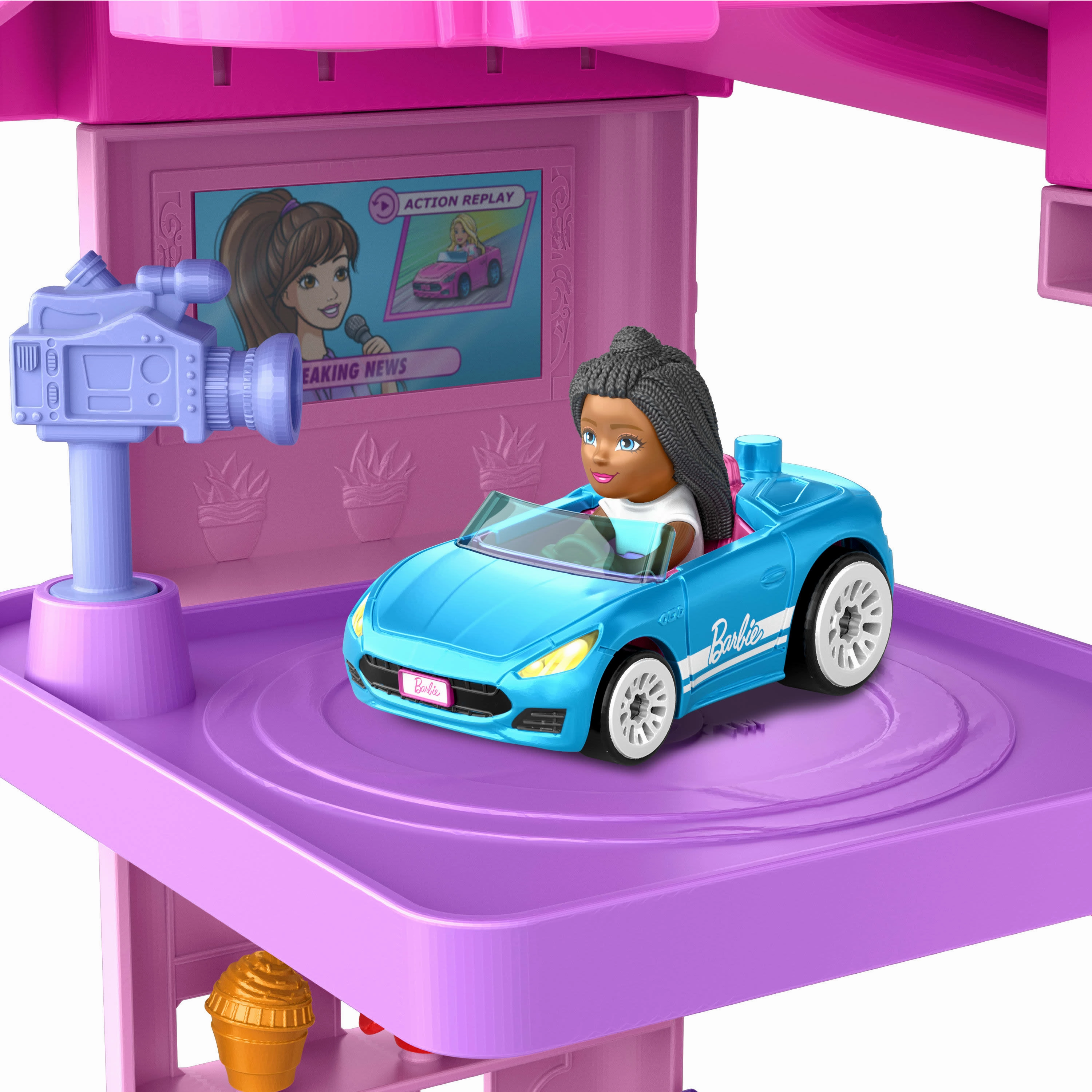 Hot Wheels Racer Verse Barbie Spiral Race Trackset