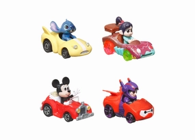 Hot Wheels RacerVerse Disney Die-Cast 4-Pack with Iconic Characters