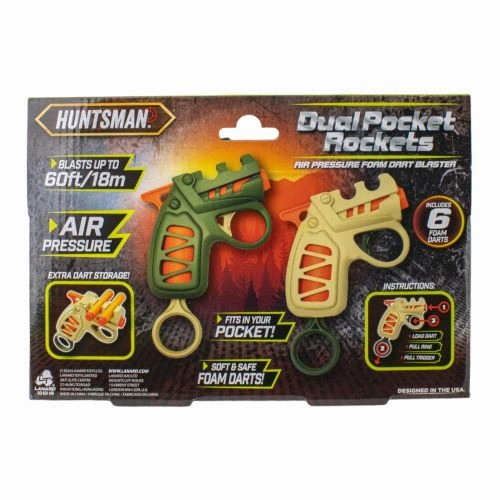 Huntsman Dual Pocket Rockets Foam Dart Blaster