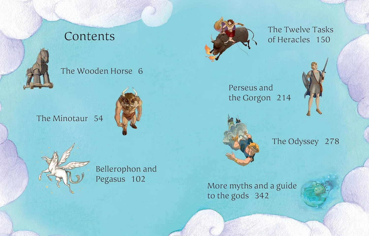 Illustrated Stories Greek Myths Story Book for ages 7 