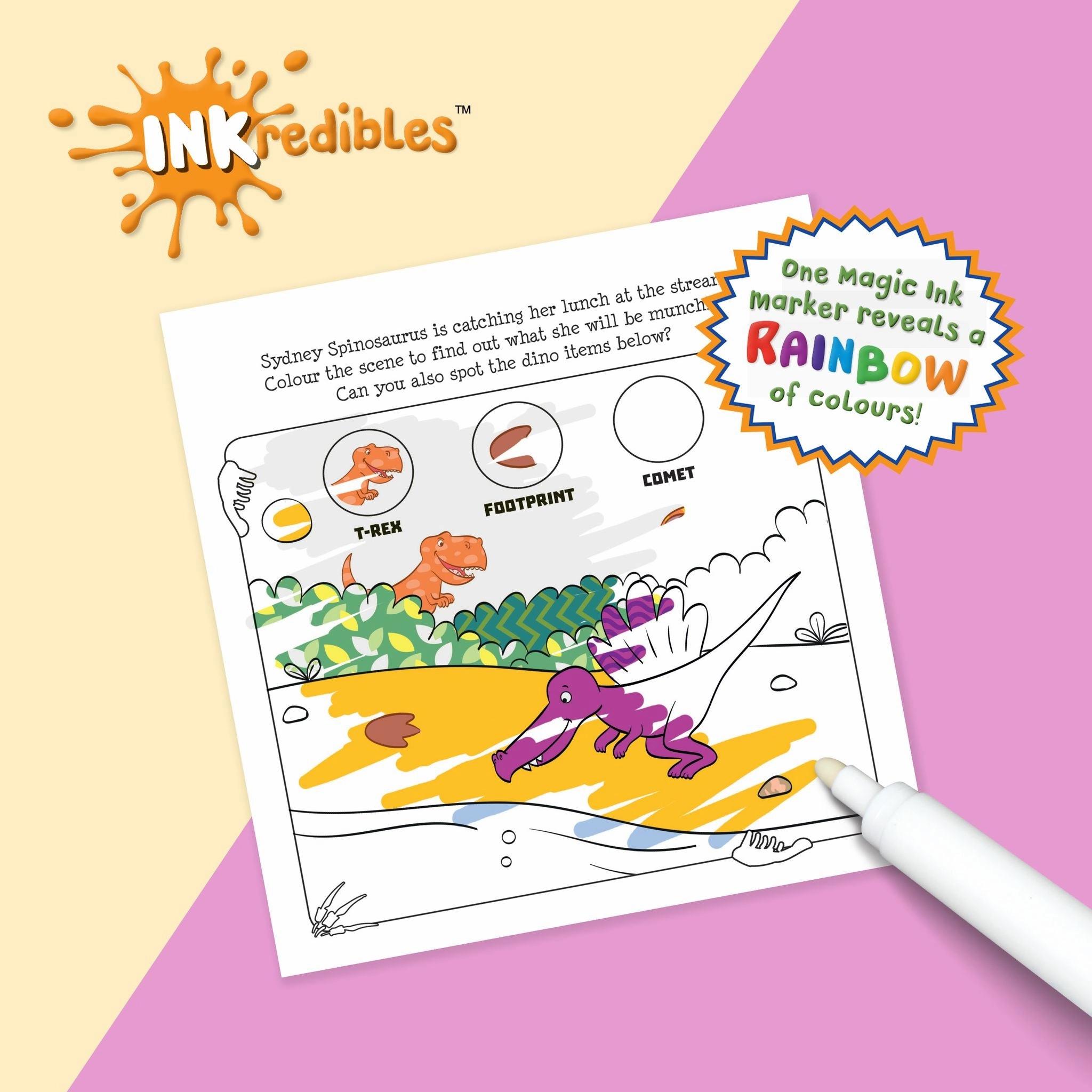 Inkredibles Magic Ink Pictures: Roarsome Dino