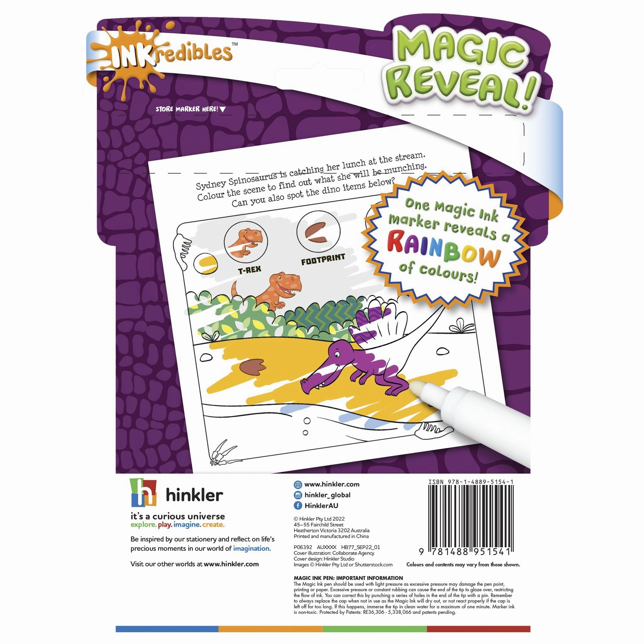Inkredibles Magic Ink Pictures: Roarsome Dino