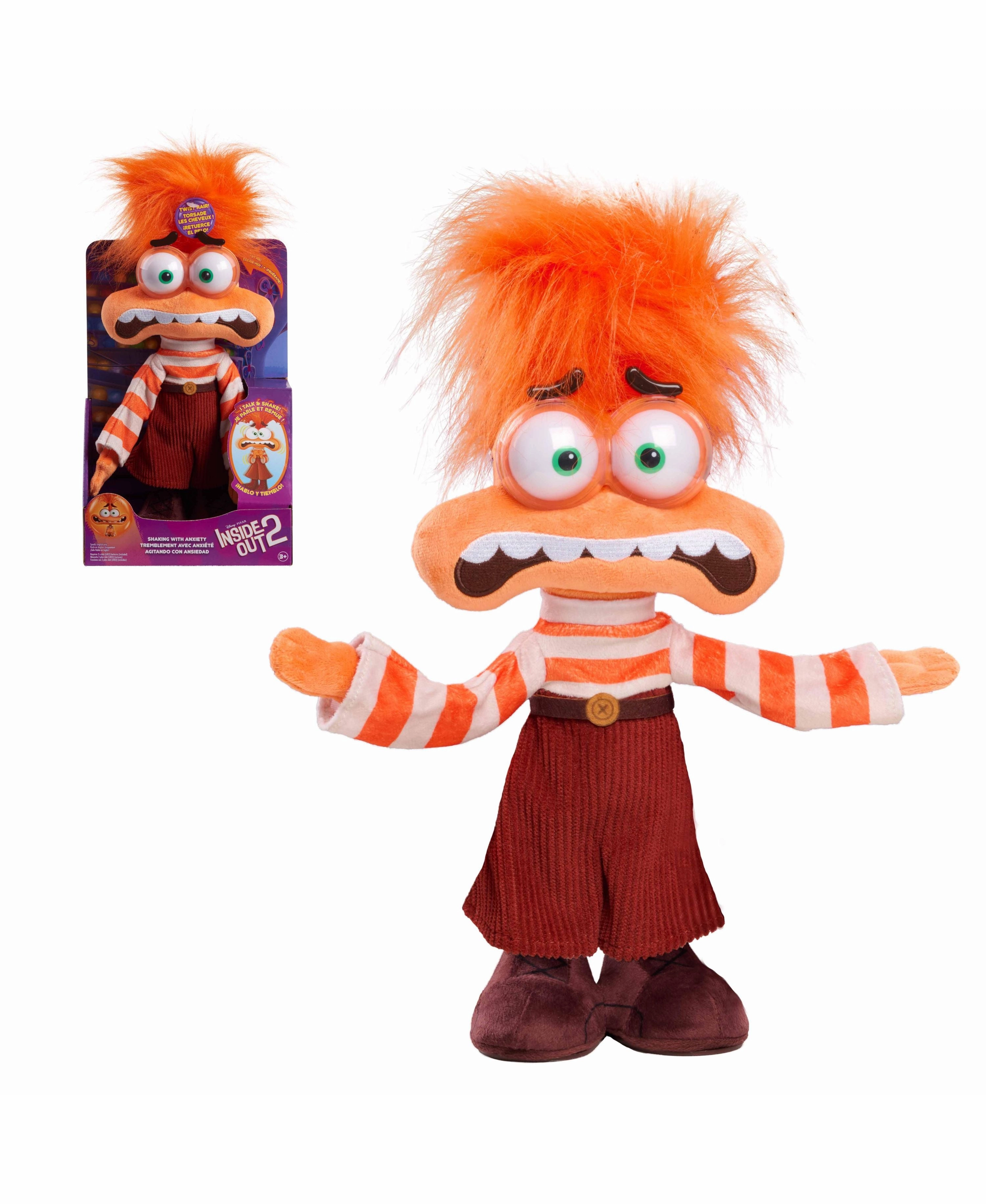 Inside Out 2 Anxiety Interactive Feature Plush Toy