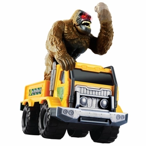 Interactive Light & Sound Gorilla Transporter Playset with Truck & Figurine, Ages 3 