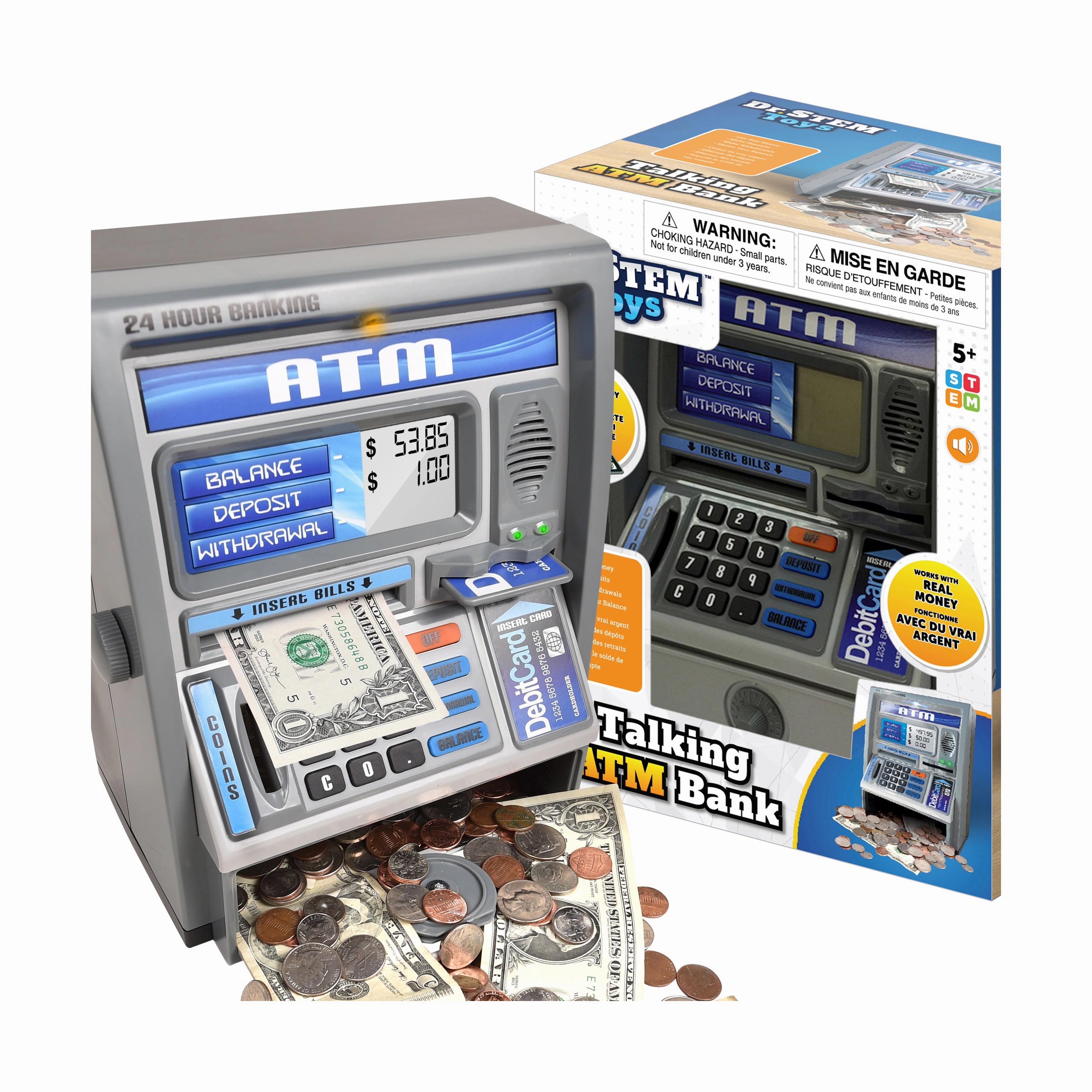 Interactive Talking ATM Savings Bank - Educational Money Management Toy