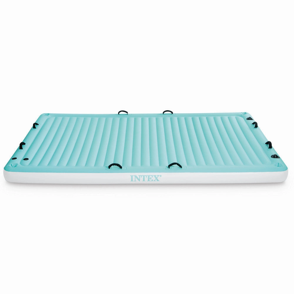 Intex Teal & White Floating Water Lounge - Spacious Pool Float
