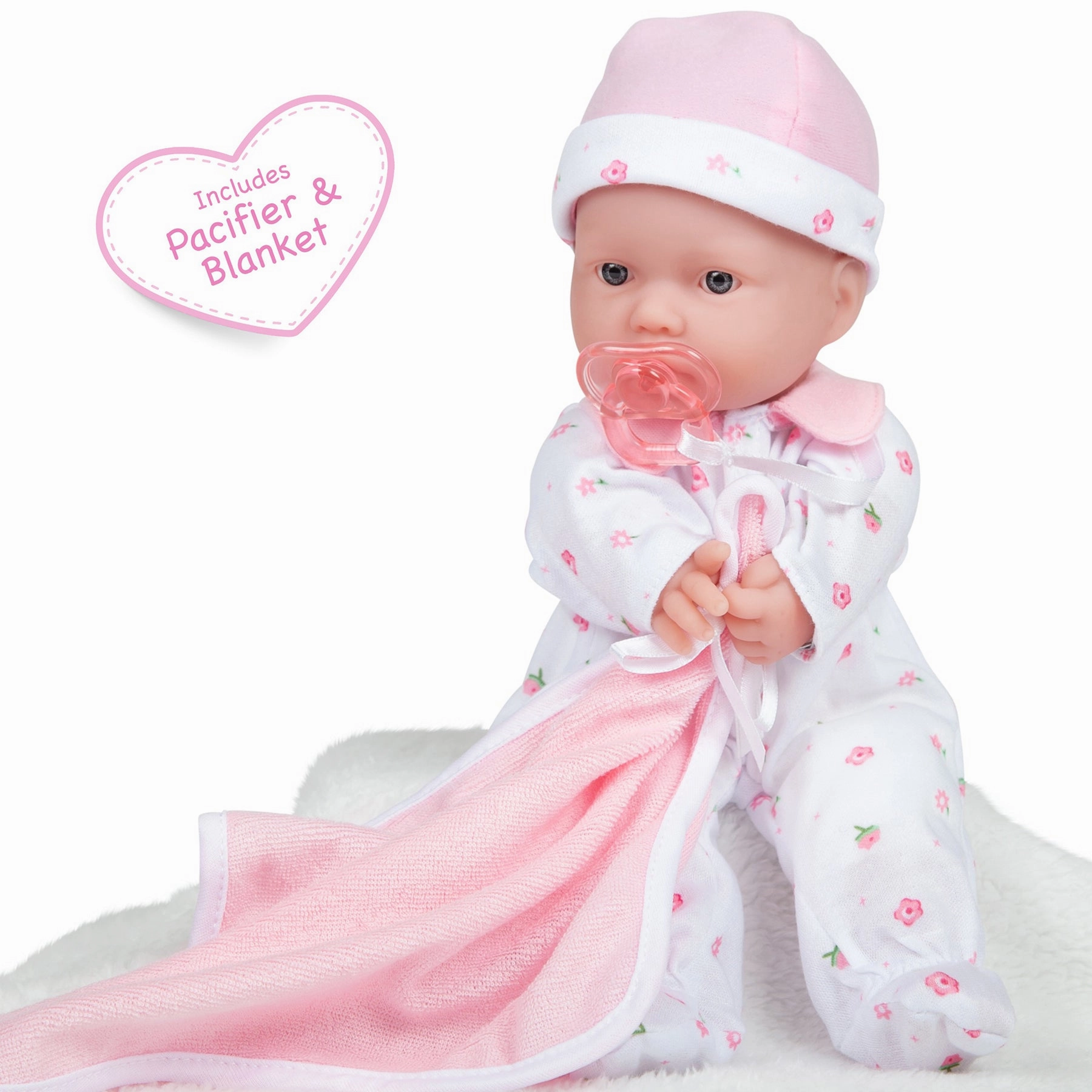 JC Toys La Baby Soft 11-inch Doll - Bright Blue Eyes