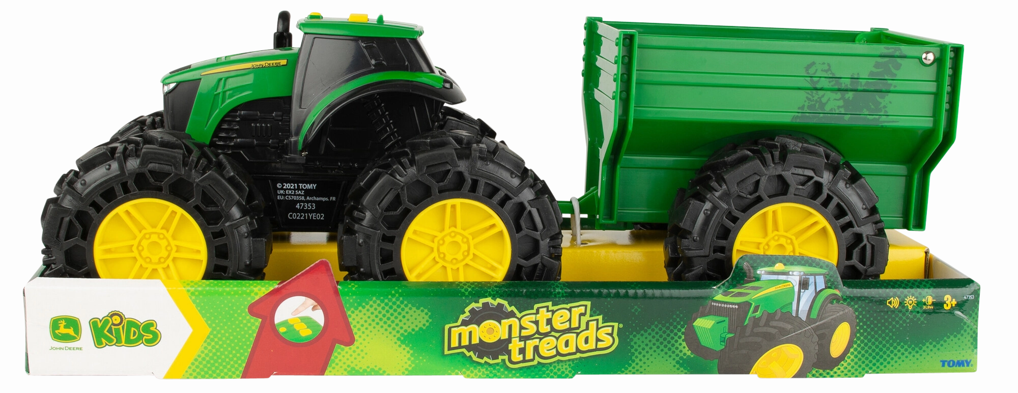 John Deere Monster Treads Tractor And Wagon