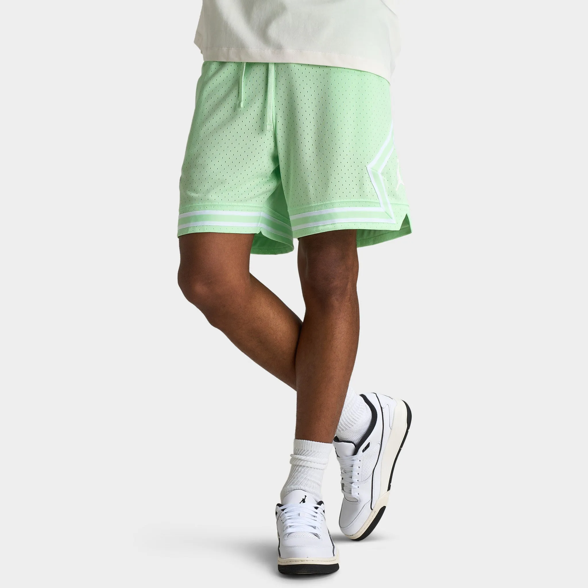 Jordan Jordan Sport Dri-FIT Mesh Diamond Shorts Vapor Green / White - White
