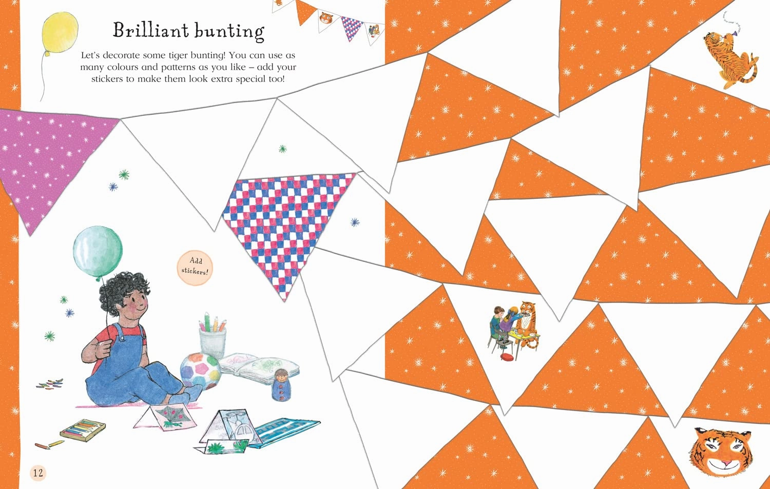 Judith Kerr The Tiger Who Came To Tea Activity Book for ages 2 