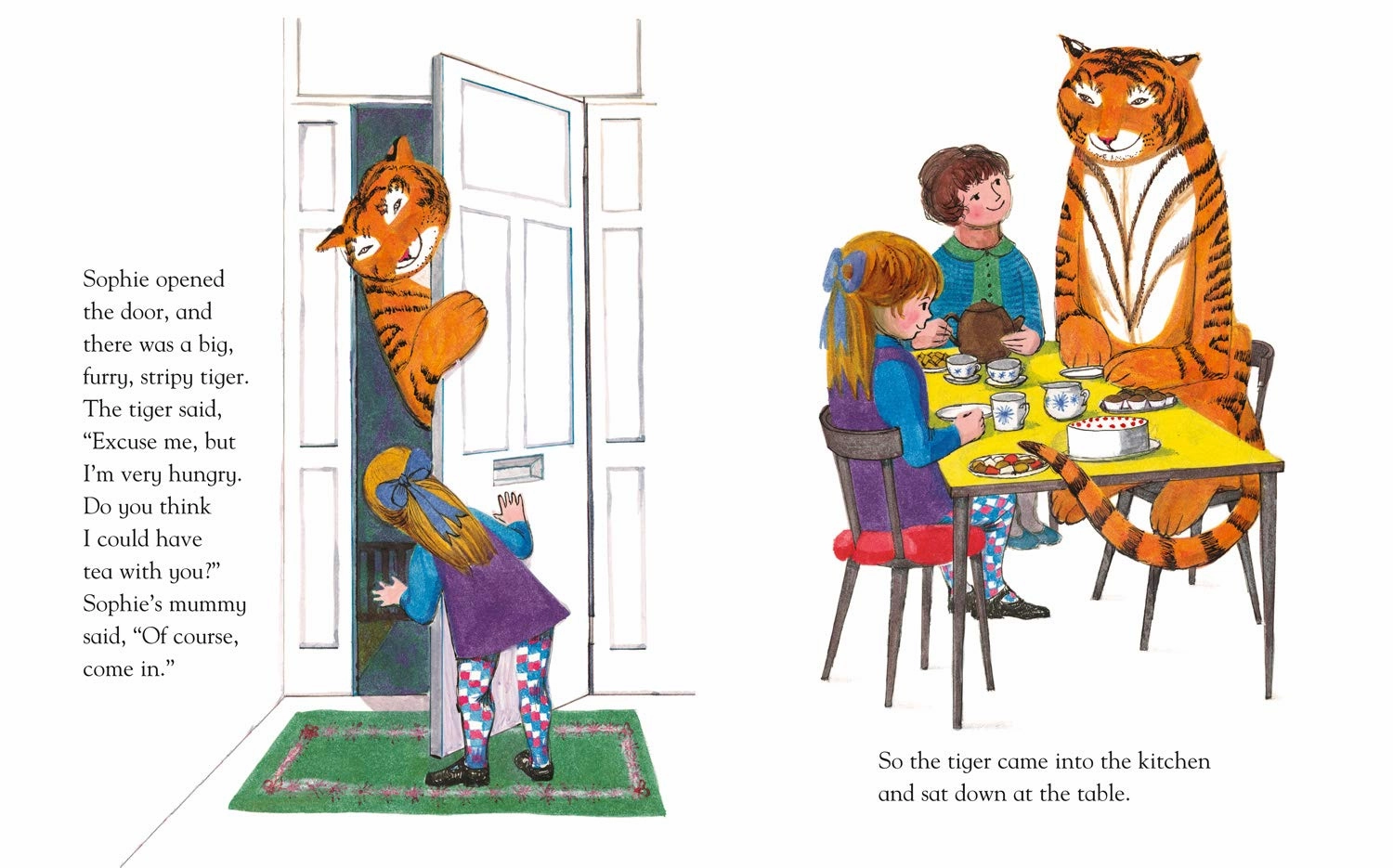 Judith Kerr The Tiger Who Came To Tea (Board Book) for ages 3 