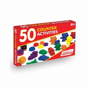 Junior Learning 50 Counter Activities Set - Educational Math Games for Ages 4-6