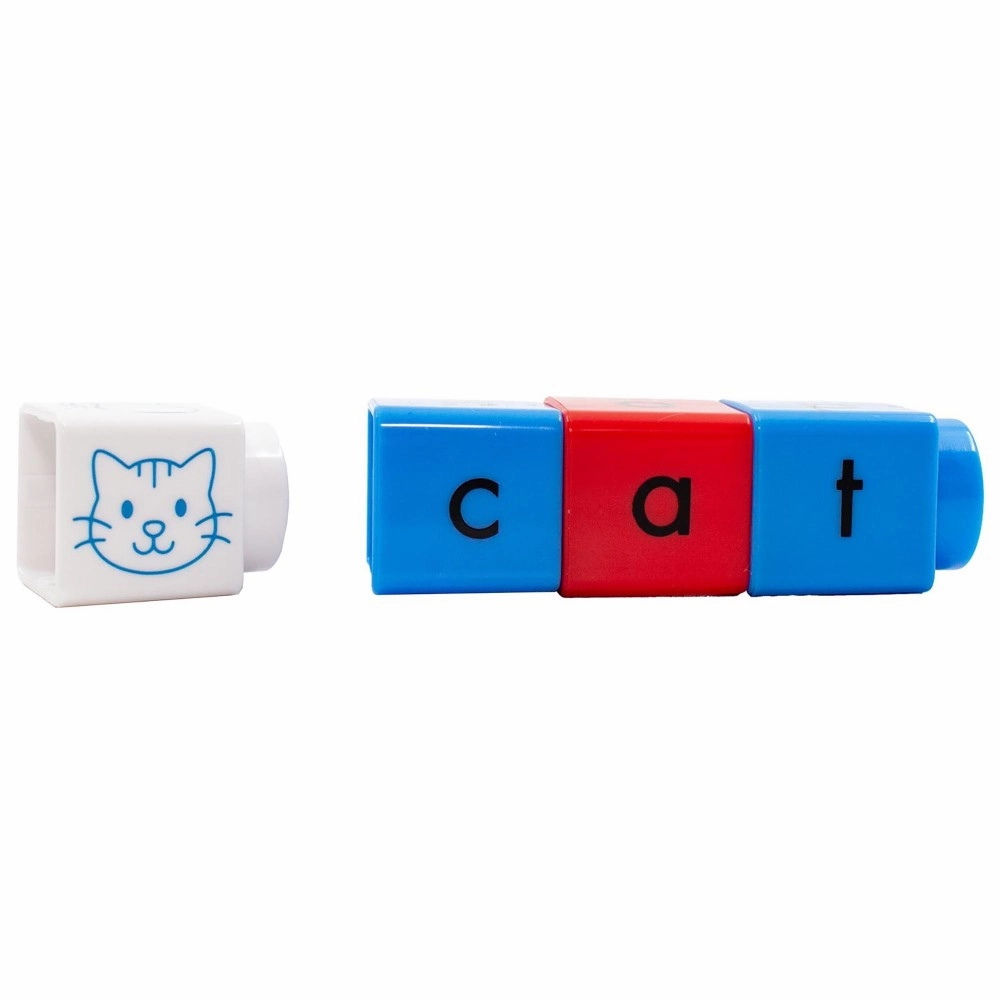 Junior Learning Rainbow Phonics CVC Blox Set - 70 Color-Coded Blocks