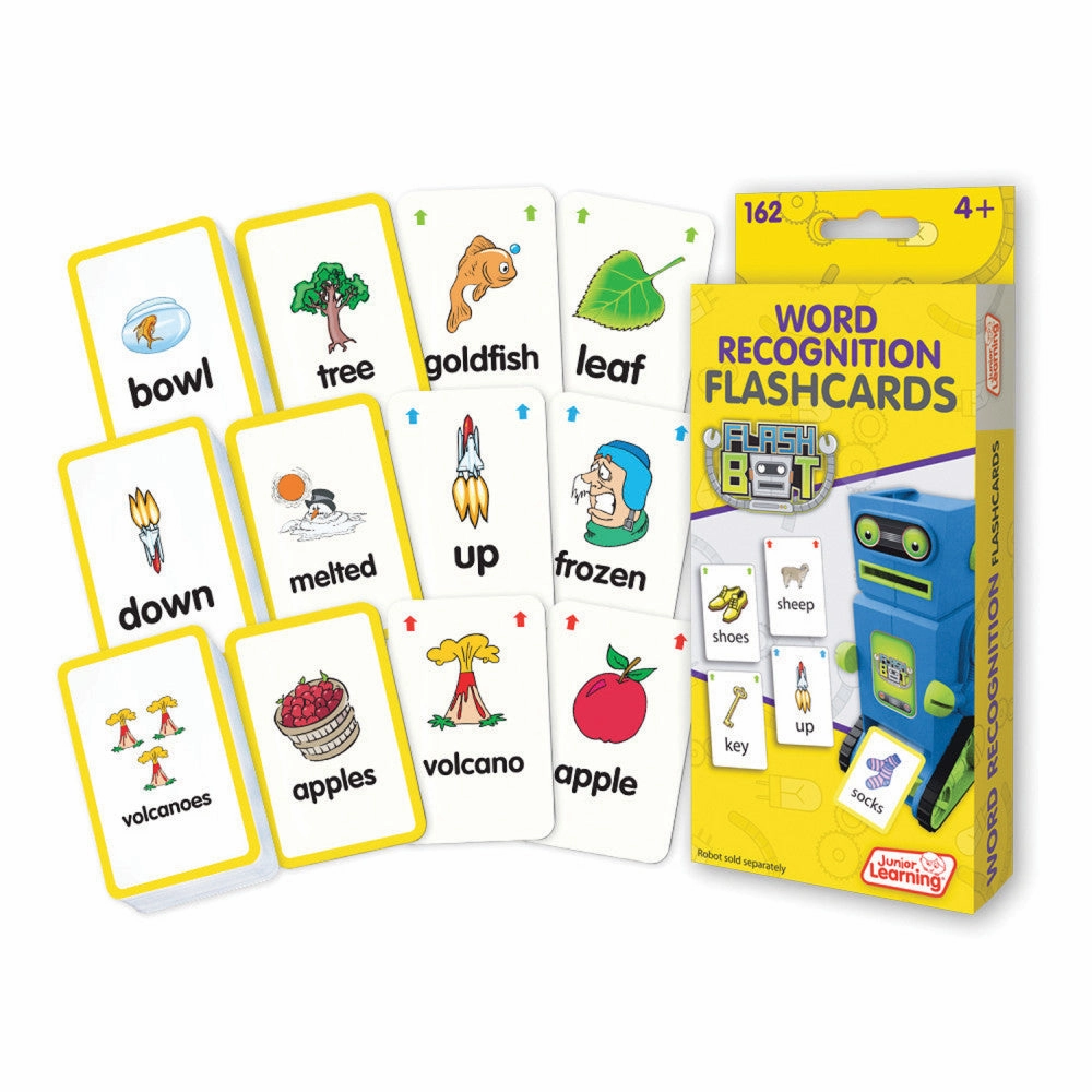 Junior Learning Word Recognition Flashcards Set - Educational Toy for Ages 4 