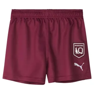 Junior's State Of Origin Queensland Maroons 2025 Replica Home Shorts