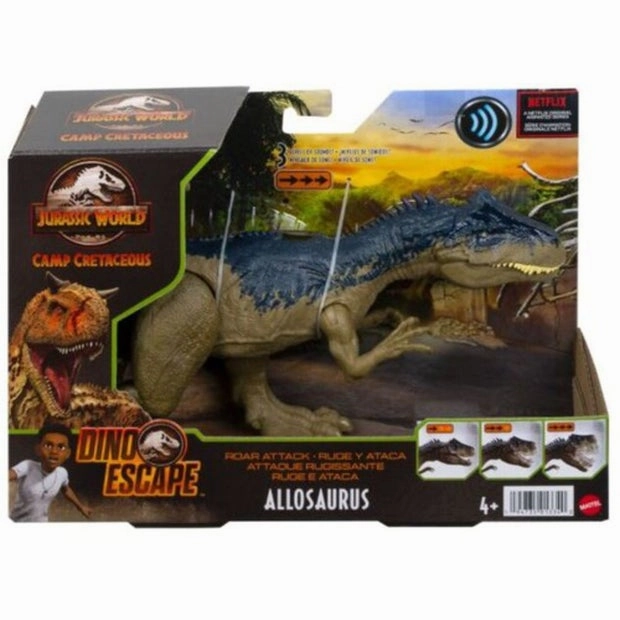 Jurassic World Camp Cretaceous Dino Escape Roar Attack Allosaurus