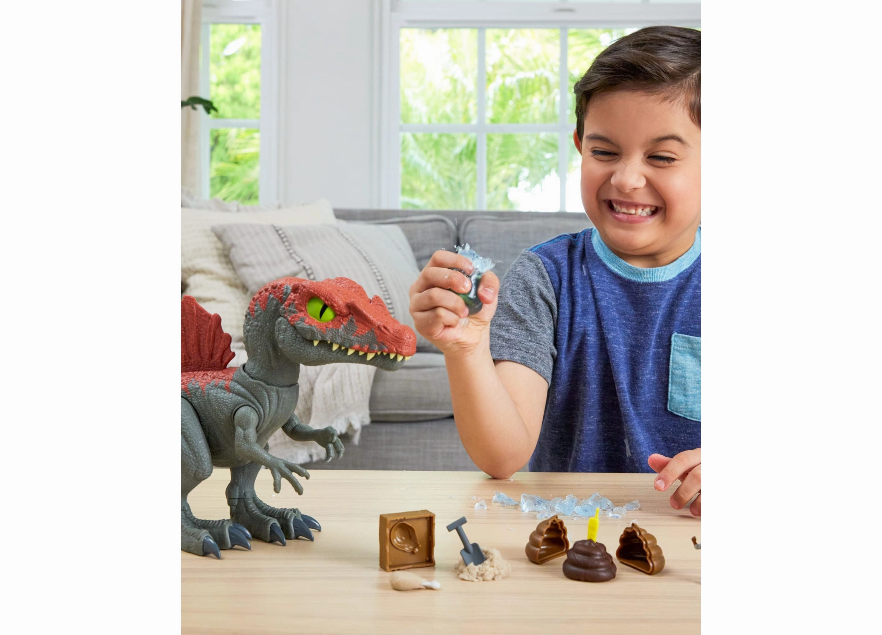 Jurassic World Crushivores Spinosaurus Cage Crasher Dinosaur Action Figure Unboxing Toy Compounds