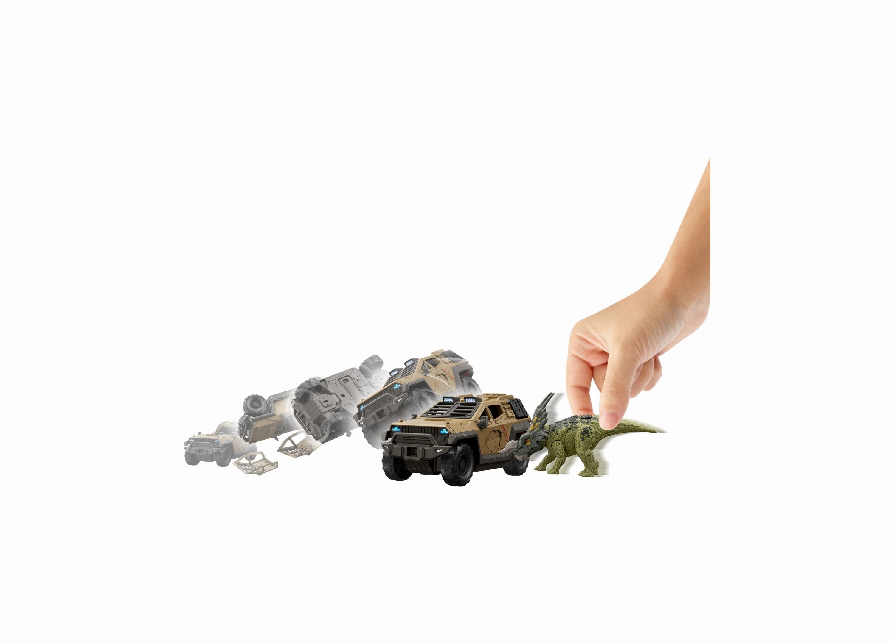 Jurassic World Mission Mayhem Truck with Detachable Claw and Einiosaurus Figure