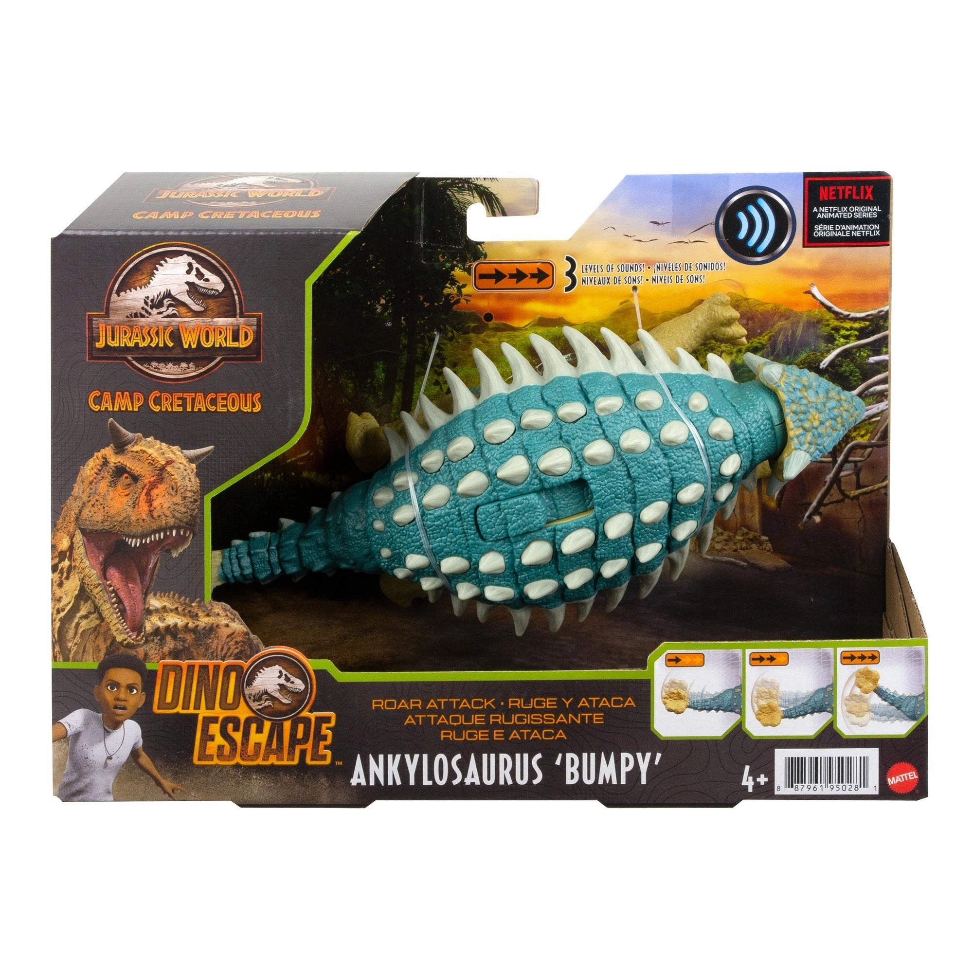 Jurassic World Roar Attack Ankylosaurus 'Bumpy'