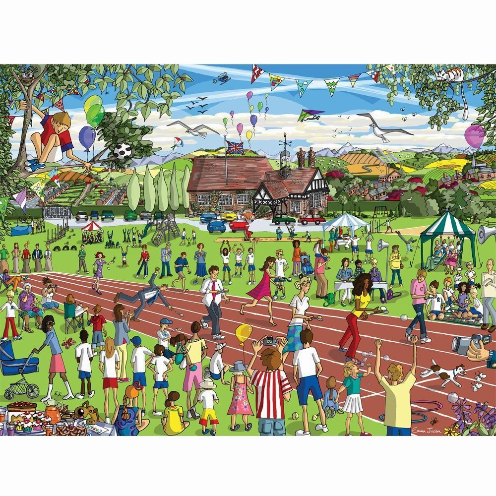 Just Living Life 1000 Piece Puzzle Parents Race