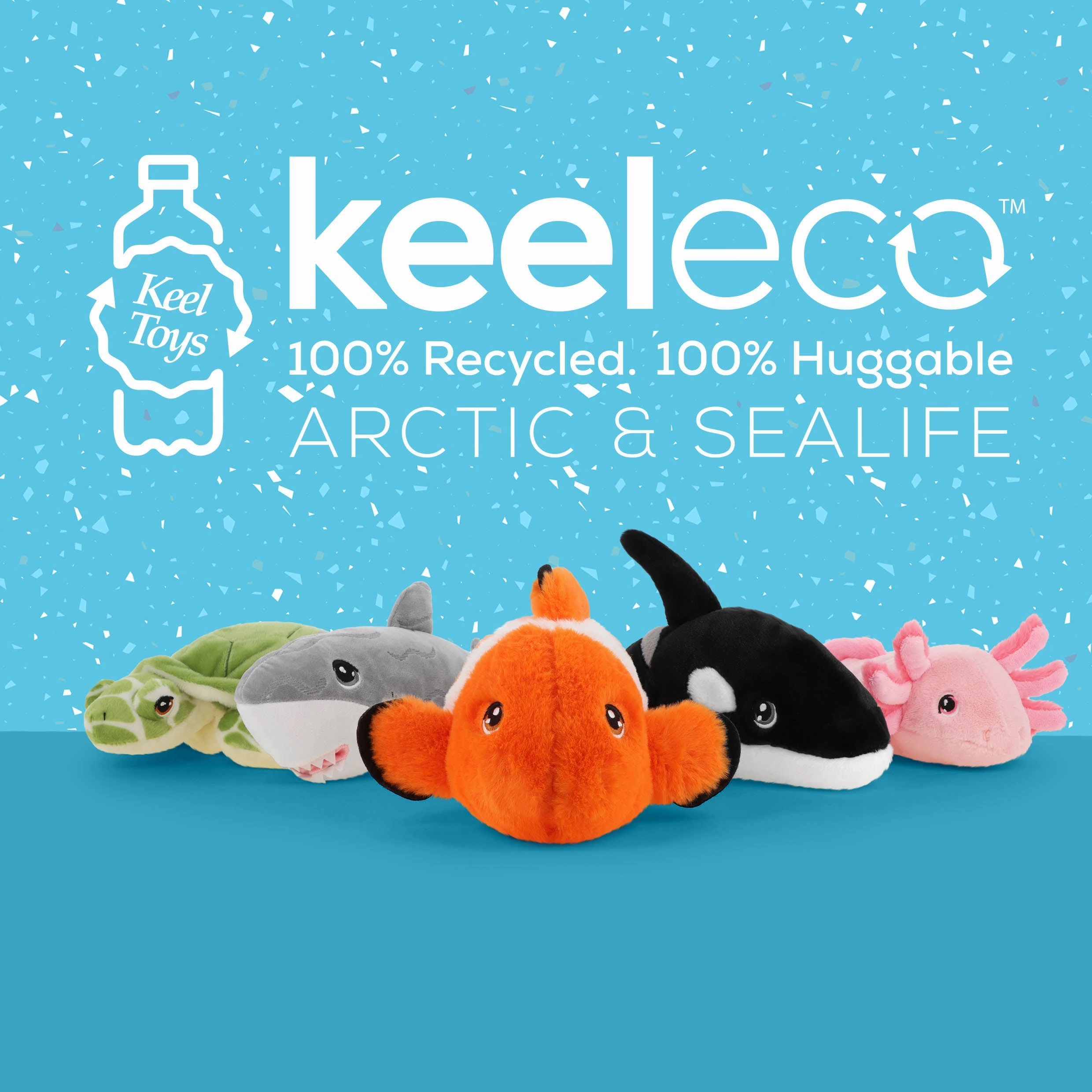 Keeleco 30cm Harbour Seal Arctic Animal Soft Toy Suitable from Birth
