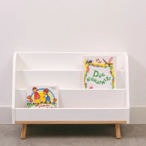 Kiddies Kingdom Children bookshelf with levels Organisers For Ages 3 and Above