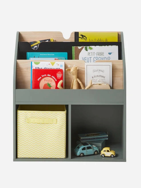Kiddies Kingdom Storage unit with 2 cubbyholes   bookcase school Organisers For Ages 3 and Above
