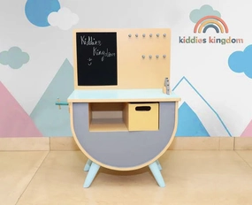 Kiddies Kingdom Tool Bench - Warm Grey Imaginative Play For Beginners