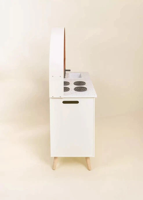 Kiddies Kingdom Wooden Play Kitchen Imaginative Play For Ages 3 and Above