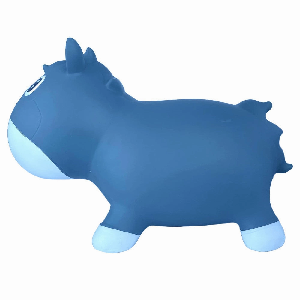 Kidzzfarm Bouncy Junior Blue Horse: Inflatable Hopper for Toddlers
