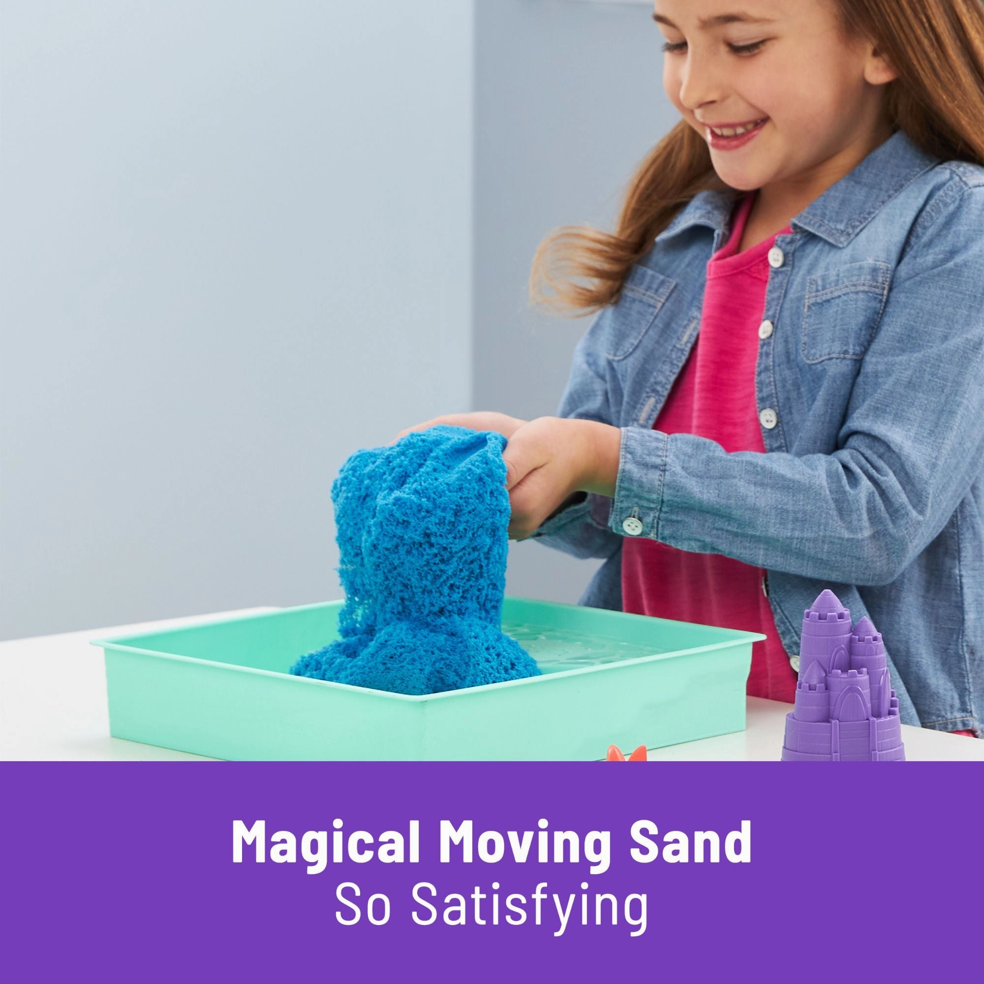 Kinetic Sand Sandbox Set Blue