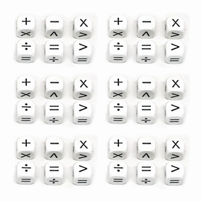 Koplow Games Operators Dice Math Fun Set, 36 Count