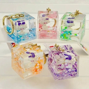 Lamb Cube Floaty Keycharm