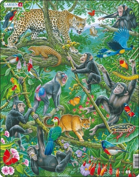 Larsen African Rain Forest Frame Tray Puzzle