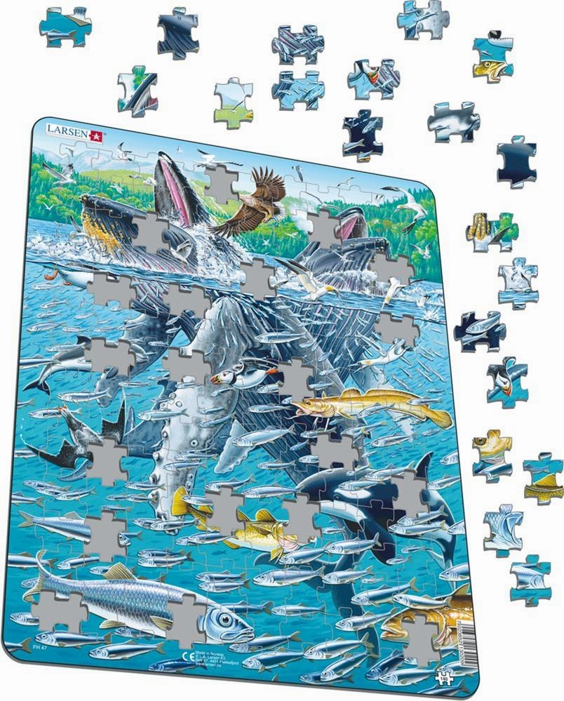 Larsen Humpback Whales Frame Tray Puzzle